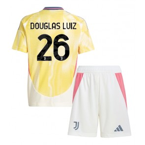 Juventus Douglas Luiz #26 Dětské Venkovní dres komplet 2024-25 Krátký Rukáv (+ trenýrky)